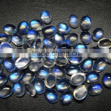 Natural Gemstone Type and Rainbow Moonstone Gemstone Material Cabchon Rainbow Moonstone