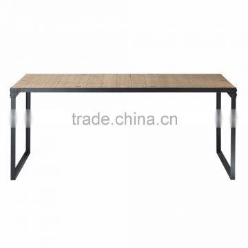 Mango or Acacia Top & Iron Wood Dining Table