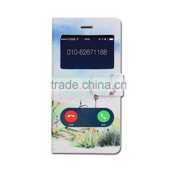 2015 New arrived OEM flower flip leather case cover for LG G FLEX