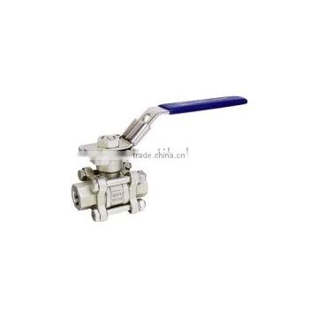 3PC Steel Ball Valve With Direct Mounting Pad