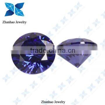 Hot sale good quality tanzanite star cut cubic zircon stone for jewelry