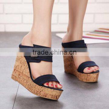 fashion ladies wedge shoes high heels shoes women PH3567