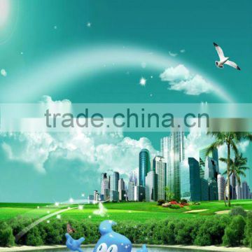 Green earth green environment color printing paper poster