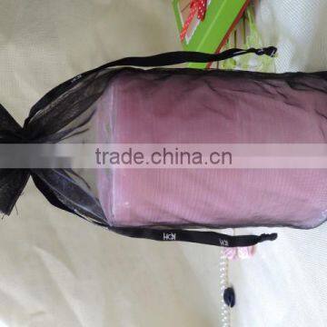 wholesale cheap fancy customized black organza bags for wedding