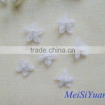 Wholesale mini organza ribbon flower for wedding