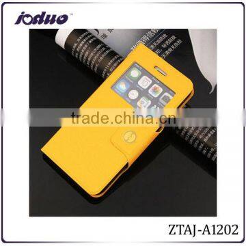 Wholesale 2015 Single Window Leather Mobile Phone Case for Iphone 6 Plus