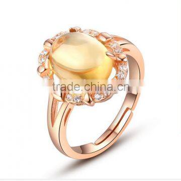 HDS14 citrine real nature Beautiful index finger rings