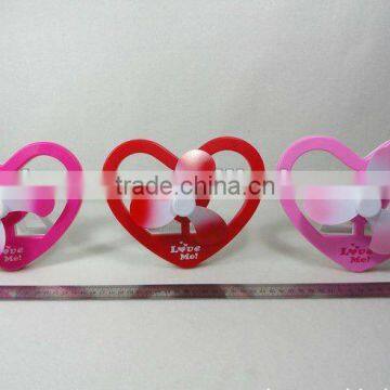 USB heart shape electric fan