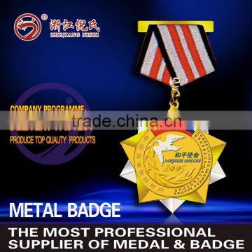 Diseny and factory custom metal badge/cheap badge