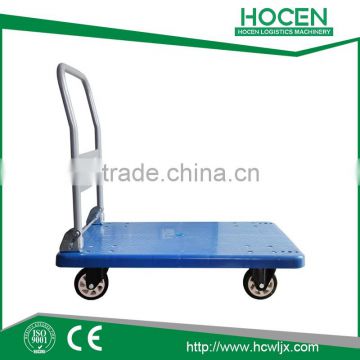 Portable Plastic Platform Hand Trolley For Sale