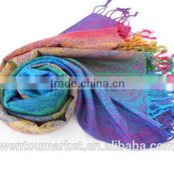 Pashmina Scarf Ombre Rainbow Scarf Spring Fall Winter Scarf photo-3