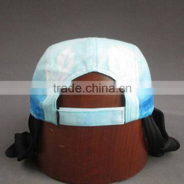 Hot Selling Flat Brim 5-panel Camper Cap With Fixed Belt photo-4