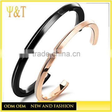 Factory direct stainless steel custom engraved logo jewelry silver plated mens bracelet