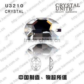 UNITE U3210 crystal oval sew-on stone