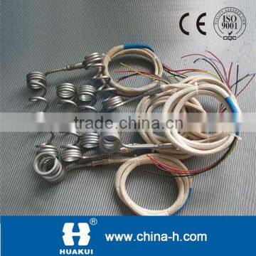 spring enail hot runner coil heater with thermocouple J