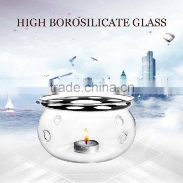 wholesale glassware suppliers borosilicate gold candle holder