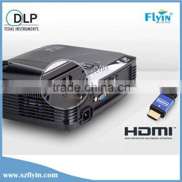 4500 lumens education use hdmi home theater short throw dlp 3D Projector