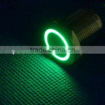 QN25-A1 25mm 24V green Led Stainless Switch latching Push Button 6 Pins Waterproof