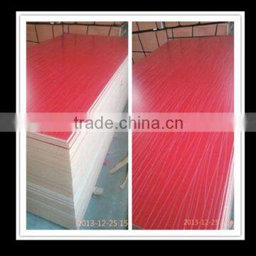 Red melamine faced MDF board for making furniture