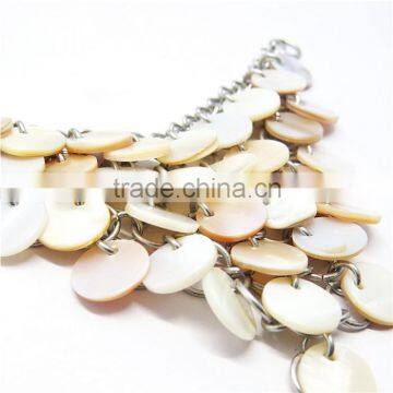 Fashion Lady Shoe Decoration Shell Metal Shoe Chains
