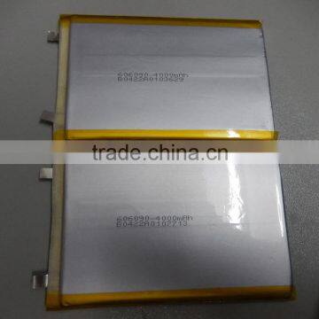 li-polymer li-po 60690 battery cell 4000mAh 3.7V rechargeable battery