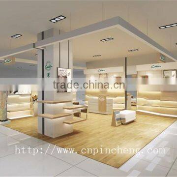 Indian Clothing Stores Display Showcase and Wooden Kiosk for Cell Phone Accessories