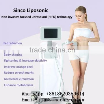 Manufacture stubborn fat removal slimming machine Physical Efficiency Liposonix