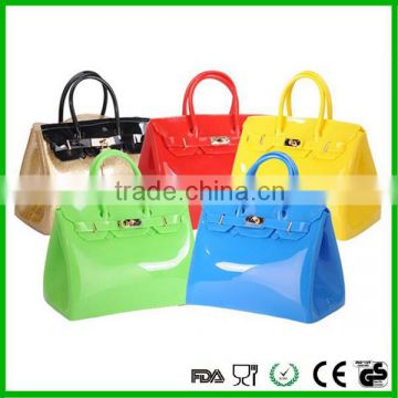 Italy brand silicone bags/PVC Candy color bag factory for women