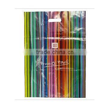 2015 Plastic Bag With Die Cut Handle, Printed Bag, Shopping Bags With Customized Design photo-3