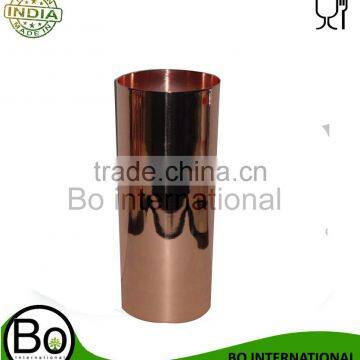 Copper High Ball Glass Solid Copper