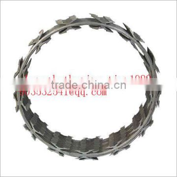 Electric Galvanized/Hot-dipped galvanized Razor Wire for Security Use