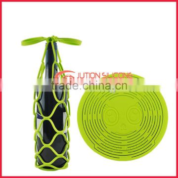 2015 new design silicone wine mesh bag