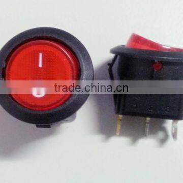 Round rocker power switch with CE for heater for fan