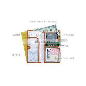 2017 Lastest Long Passport Holder Fold Bag Travel Tickets Storage Bag Wallet New Multi-functional Passport Holder photo-2