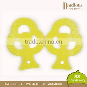 wholesale funny silicone baby tree shape teether cheap price