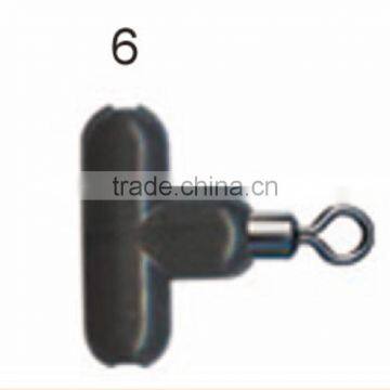 High quality T-shape triple brass fishing swivel