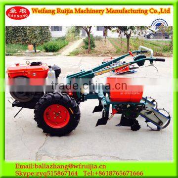 New Design Farm Machinery Fertilizer and Planting Corn Seeder Machine Used Two Wheel Diesel Engine Mini Walking Tractor photo-3