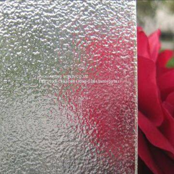 Shahe Huajinde 3-6mm Clear Karatachi Diamond Flora Patterned Glass Figured Glass Rolled Glass photo-5