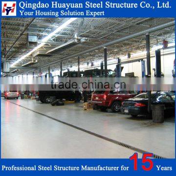 Long Span Prefabricated Steel Frame 4S Car Exhibition Hall