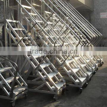 Aluminum Anti-slip Mobile Platform Ladder, Aerial Working Platform photo-5
