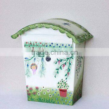 Mailbox with elegant hand painting