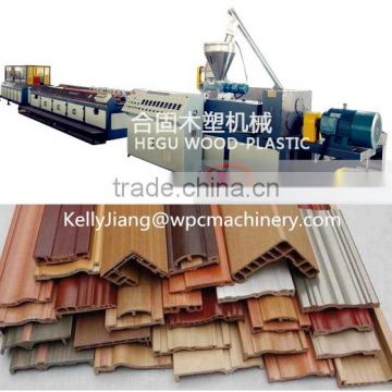 Low price of wood plastic composite profile extrusion making machine