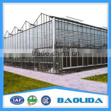 Multi Span Glass Greenhouse For Agriculture