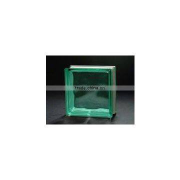 Turquoise Cloudy Glass Block with CE & ISO9001