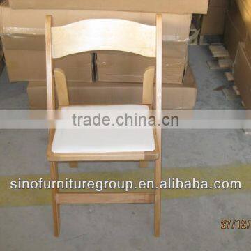 Silla Avant Garde / natural wooden folding chair