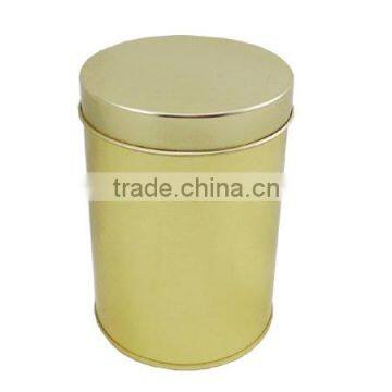 round tinplate can for storage