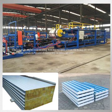 eps rock wool sandwich panel production line