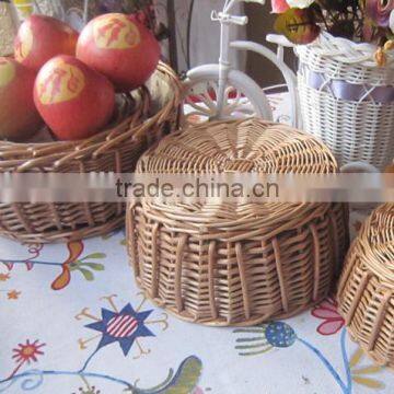 2016new design willow wicher food fruit basket