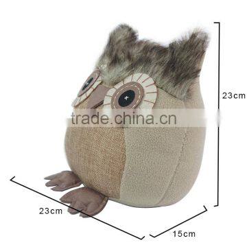Store More Fashional Plush Cotton Owl Door Stopper With Sand Stuffed photo-2