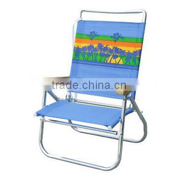 Alum Beach Chair (3 position wood armrest) L91909